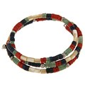 Southwest Moon Sterling Silver Multi-gemstone Wrap Bracelet