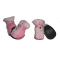 Pet Life Protective Faux Fur Boots (Set of 4)