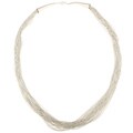 Southwest Moon Sterling Silver 30-strand 30-inch Necklace