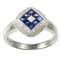 Encore by Le Vian 18k Gold Blue Sapphire and 1/4ct TDW Diamond Ring (H-I, ...