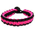 Paracord Pink and Black Bracelet (USA)