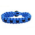 Paracord Blue and Black Bracelet (USA)