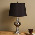 Chrome Lamp with Black Trim Shade