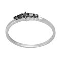 Sterling Silver 1/6ct TDW Black Diamond Fashion Ring