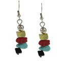 Crystale Multigemstone Dangle Crystale Earrings