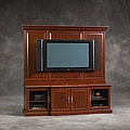 Sauder Cherry Entertainment Wall