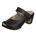 J-41 Women's 'Sonoma' Brown Leather Peep Toe Clog