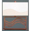 Rhythmic Beat Contemporary Copper Table Lamp