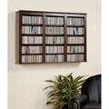 Everett Espresso Wall -hanging Media Storage Cabinet