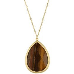 Free handy info on Nsp surfboard Morgan Ashleigh Gold Overlay Simulated Tiger's Eye Necklace