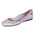 Killah Women's 'Albane' Grey/ Red Tiny Color Studded Flats