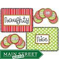 Guideposts relating to Nic ola Jukebox Thirstystone Naughty and Nice Placemat and Pub Coaster Set