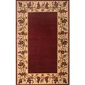Great deals for Kas rugs Hand-tufted Emerald Bordeaux Grapes Wool Rug (3'6 x 5'6)