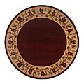 Great deals for Kas rugs Hand-tufted Emerald Bordeaux Grapes Wool Rug (7'6 Round)
