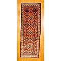 Persian Hand-knotted Rust/ Ivory Tribal Hamadan Wool Rug (3 Ft 6 In x 10 Ft)