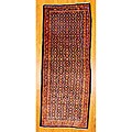 Persian Hand-knotted Rust/ Ivory Tribal Hamadan Wool Rug (4' x 10'5)