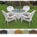 Resin Wicker Outdoor 5-piece Dining Set