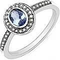 10k White Gold Tanzanite and 1/6ct TDW Diamond Ring (I-J, I2-I3)