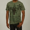 Pop Icon Men's Green Cotton Graphic Tee