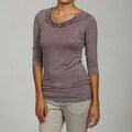 Kische Women's Scattered Gem 3/4-length Sleeve Top