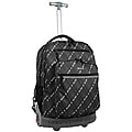 J World 'Sunset' 19.5-inch Preppy Grey Rolling Laptop Backpack
