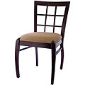 Sienna Walnut Windowpane Side Chairs (Set of 2)
