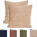 Velvet Corduroy 18-inch Decorative Throw Pillows (Set of 2)