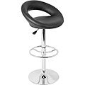 Posh Black Hydraulic Barstool