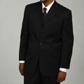 Bendetti Men's Charcoal Wool 4-button Suit