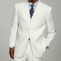 Vanetti Men's White 3-button Suit
