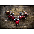 JonCar Fashion Forward Silvertone Red Jade Charm Bundle