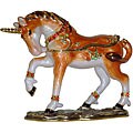 Cristiani Crystal Decorated Unicorn Trinket Box