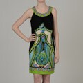 Tiana B Women's Abstract Jersey A-line Dress