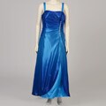 Onyx Nite Women's Plus Size Blue Ombre Glitter Ball Gown