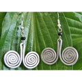 Aluminum Double-J Swirl Earrings (Kenya)
