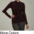 Thea by Chelsea & Theodore Women's Ruffle Front Top