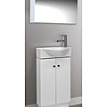 Glenwood 17 Inch White Wood Bathroom Vanity