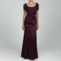 JS Collections Women's Two-piece Aubergine Dress