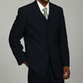 Phat Farm Men's Navy 3-button Vested Suit 
