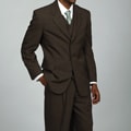 Phat Farm Men's Brown 3-button Vested Suit