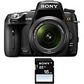 Sony Alpha 580 16.2MP DSLR Camera with 18-55mm Lens and 16GB SDHC Card