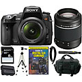Sony Alpha 580L 16.2MP DSLR Camera with 18-55MM and SAL552002 Lenses