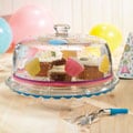 Delish Cupcakes Cake Plate with Dome Lid