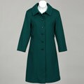 Rothschild Girl's Blue Wool Dress Coat and Hat Set