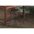 Set of 2 Iron Zinc-finish Bar Stools (India)