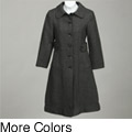 Rothschild Girl's Wool-blend Dress Coat and Hat Set