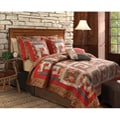 Log Cabin Full/ Queen-size Quilt Set