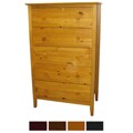 Scandinavia Solid Pine 5-drawer Dresser
