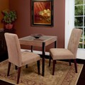 Christopher Knight Home Tufted Cream Linen Dining Chairs (Set of 2)