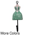 Set of 2 Wood and Iron Hand-painted Dress Hanging Hooks (China)